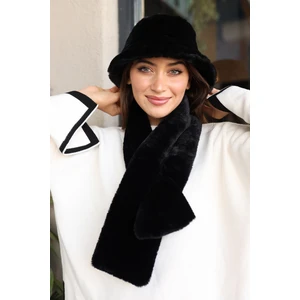 Remsa Mayo Kadın Peluş Kaşkol Boyunluk Atkı Rkb-01 Siyah