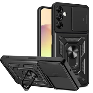 Samsung Galaxy S23 Fe Kılıf Kamera Korumalı Sürgülü Yüzüklü Armor Military Tank Koruyucu Kapak