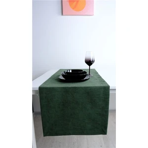 2'li Kadife Dokulu Runner Yeşil