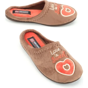 Kışlık Kadın Nakışlı Ev Bahçe Terlik