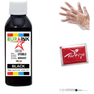 Epson L386 Yazıcı Uyumlu Mürekkep 100 ml Siyah Dolum Seti