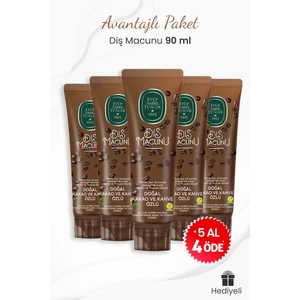 Eyüp Sabri Tuncer 5 Al 4 Öde Kakao ve Kahve Özlü Diş Macunu Hediyeli