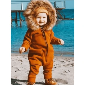 Ares Kids Fashion Kürk Yaka Tulum