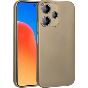 Case 4u Xiaomi Redmi 12 5g Kılıf Kamera Korumalı Klasik Mat Renkli Yumuşak Premier Silikon Gold