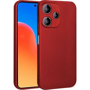 Case 4u Xiaomi Redmi 12 5g Kılıf Kamera Korumalı Klasik Mat Renkli Yumuşak Premier Silikon Kırmızı