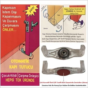 6 Adet Akıllı Kapı Stoperi Tamponu Kapı Durdurucu Yapışkanlı