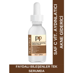 Peau De Pluie C vitamini, Arbutin, Hyaluronik asit, Niacinamide, E vitamini Cilt Serumu