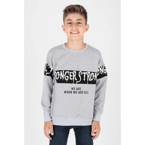Erkek Çocuk Strong Baskılı Trend Sweatshirt AK15106