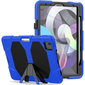 Apple iPad Air 4 Kılıf 10.9 2020 Yatay Standlı Zırh Özellikli Masaüstü Griffin Defender Kılıf (Model A2316,A2324,A2325,A2072)