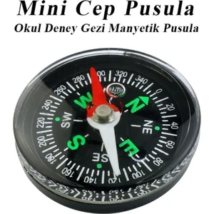 Mini Pusula 1 Adet Küçük Pusula Okul Deney Gezi Cep Pusulası Manyetik Pusula Plastik Öğrenci