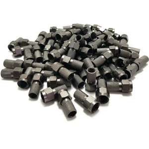 Rg6-U6 Black Contalı F Konnektör 100ADET