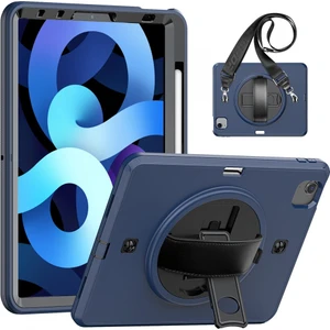 Apple iPad Pro 11 2020 Kılıf 2.nesil Yatay Standlı Zırh Özellikli Kalem Bölmeli Defender Kılıf (Model A2228,A2068,A2230,A2231)