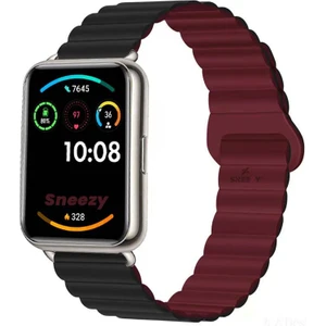 Huawei Watch Fit 2 Ile Uyumlu Harmony Duo Magnetik Silikon Kordon