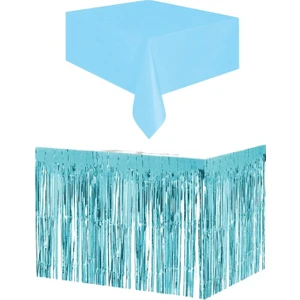 Parti Furyası Mavi Masa Örtüsü ve Mavi Masa Eteği Set