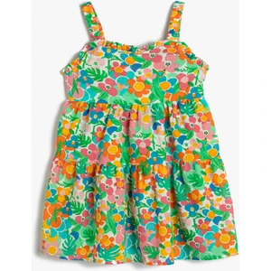 Elbise Ince Askılı Katlı Pamuklu