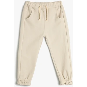 Basic Jogger Eşofman Altı Cepli Beli Bağlamalı Pamuklu