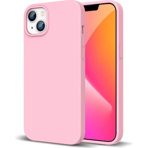 Iphone 13 Uyumlu Silikon Kılıf Açık Pembe