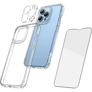 Iphone 13 Pro Max Uyumlu Şeffaf Kılıf + Ekran Koruyucu + Kamera Koruyucu 360° Tam Koruma 3in1 Set