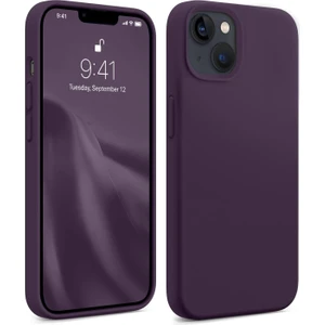 iPhone 13 Uyumlu Derin Mor Silikon Kılıf
