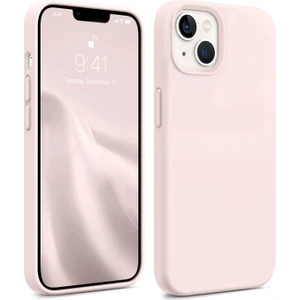 iPhone 13 Uyumlu Pudra Pembe Silikon Kılıf