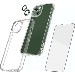 Iphone 13 Uyumlu Şeffaf Kılıf + Ekran Koruyucu + Kamera Koruyucu 360° Tam Koruma 3in1 Süper Set