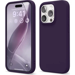 iPhone 15 Pro Max Derin Mor Silikon Kılıf