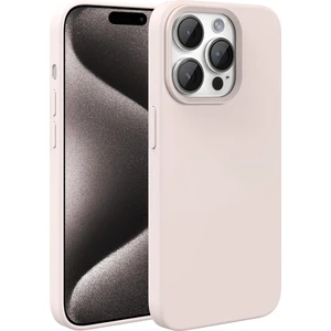 iPhone 15 Pro Pudra Pembe Silikon Kılıf