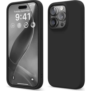 iPhone 15 Pro Max Siyah Silikon Kılıf