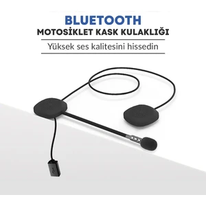 Bluetooth'lu Şarjlı Kask Içi Intercom Motosiklet Hoparlör ve Mikrofon Seti