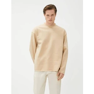 4WAM70124MK Koton Erkek Sweat Bej