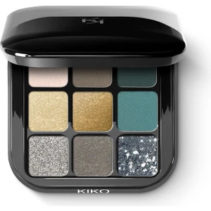 KikoMilano Göz Farı Paleti - New Glamour Multi Finish Eyeshadow Palette 06 Green Vibes