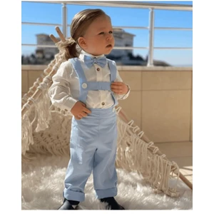 Ares Kids Fashion Salopet Takım Papyon Gömlek ve Salopet