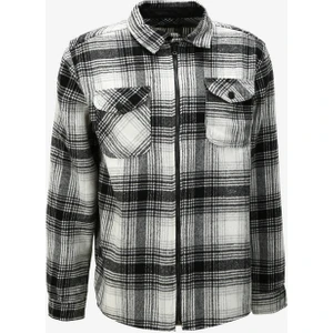 The Crow Normal Ekru Kareli Erkek Gömlek TC3005