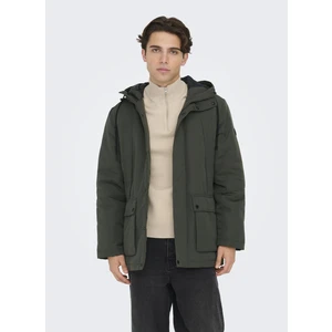 Only & Sons Only Haki Erkek Kapüşon Yaka Mont 22022654_ONSJAYDEN Noos Otw