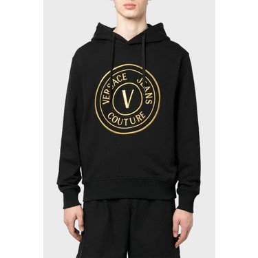 Versace Jeans Couture Pamuklu Loose Fit Kapu onlu Sweat Fiyat