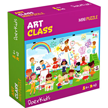 DoerKids Sanat Sınıfı Mini Puzzle | 40 Parça 4+