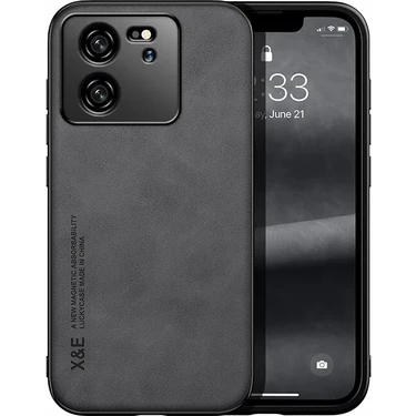 Qichengda Xiaomi 13T Pro Cilt Hissi Manyetik Emme Cep Telefonu Kılıfı (Yurt