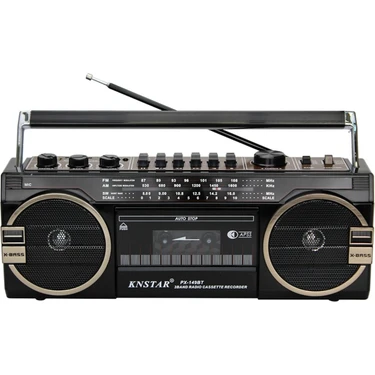 Knstar PX-149BT Bluetooth Usb+Sd+Fm Radyo Kaset Çalar Müzik