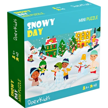 DoerKids Kar Eğlencesi Mini Puzzle | 40 Parça 4+