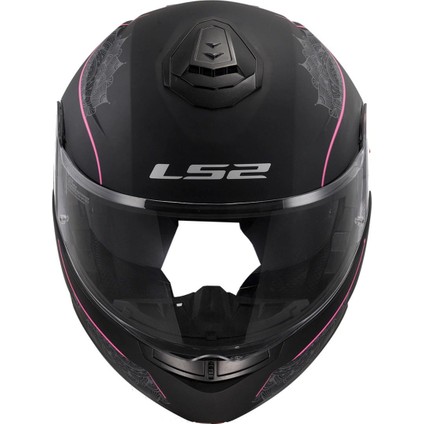Strobe 2 Lux Mat Siyah-Pembe Kask