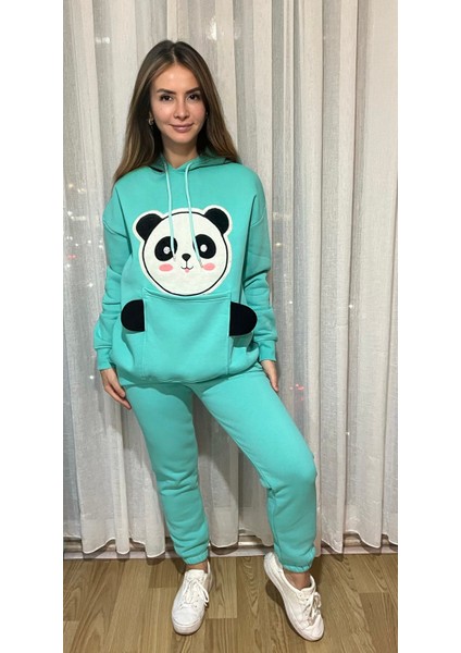 Panda Detaylı Eşofman Takımı