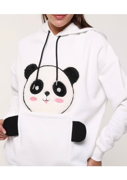 Panda Detaylı Sweatshirt