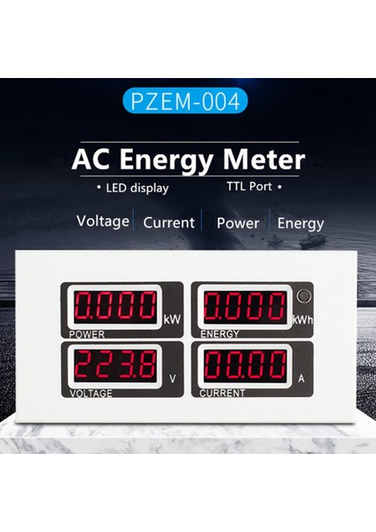 PZEM-004 Tek Fazlı Metre Kırmızı LED Ekran Elektrik Aletleri Volt Amp Watt Kwh Göstergesi Ttl Modbus (Yurt Dışından)