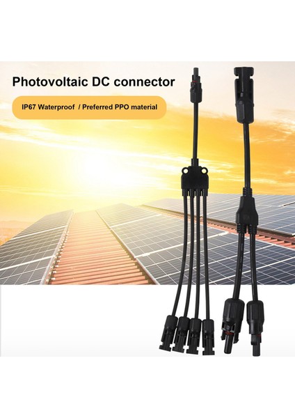 M/fff ve F/ Solar Konnektör+Anahtar DC1500V Y Şubesi Paralel Adaptör Kablo Kordonu Fiş Alet Kiti Güneş Panelleri Için (Yurt Dışından) modelleri