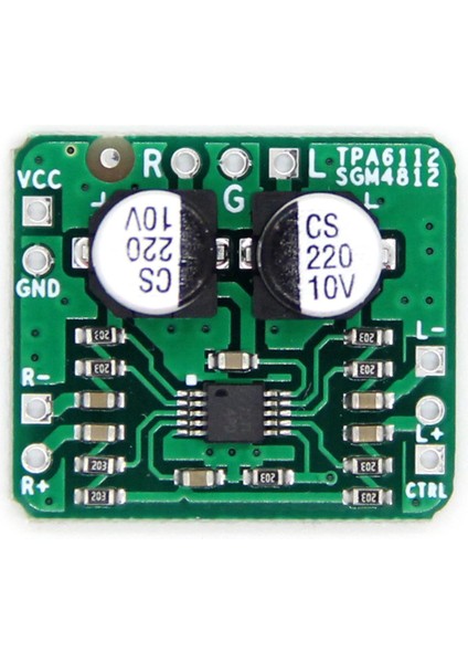 Kulaklık Amplifikatörü Kartı 150 Mw Ses Diferansiyeli Dengeli TPA6112 ve SGM4812 Hıfı Amplifikatör Modülü Hoparlör Modülü (Yurt Dışından)