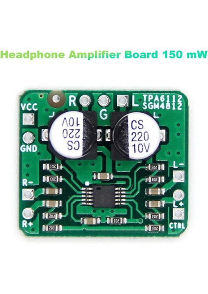 Kulaklık Amplifikatörü Kartı 150 Mw Ses Diferansiyeli Dengeli TPA6112 ve SGM4812 Hıfı Amplifikatör Modülü Hoparlör Modülü (Yurt Dışından) fiyatları
