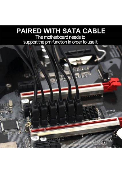 M.2 Ngff Yükseltme Kartı M.2 Ngff B-Anahtar Sata - Sata 3 5 Bağlantı Noktalı Genişletme Kartı + Sata Kablosu 6gbps Genişletme Kartı Desteği HDD SSD (Yurt Dışından) fırsatları