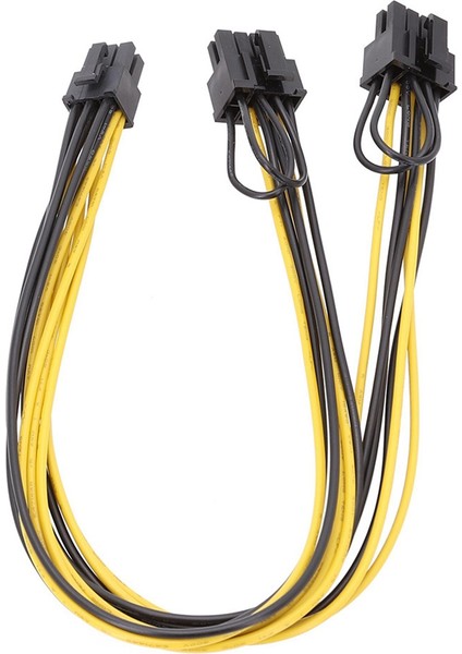 Bilgisayar Bağlantı Kablosu Grafik Kartı Güç Kablosu 6pin Erkek - Çift 8pin Erkek 30CM (Yurt Dışından) fiyatları