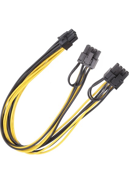 Bilgisayar Bağlantı Kablosu Grafik Kartı Güç Kablosu 6pin Erkek - Çift 8pin Erkek 30CM (Yurt Dışından) modelleri