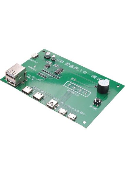 3 In 1 USB Kablosu Test Cihazı Şarj Kablosu Test Kartı Tpye-C Mini USB Miniusb Pcb Kartı Veri Kablosu Test Armatürü (Yurt Dışından)